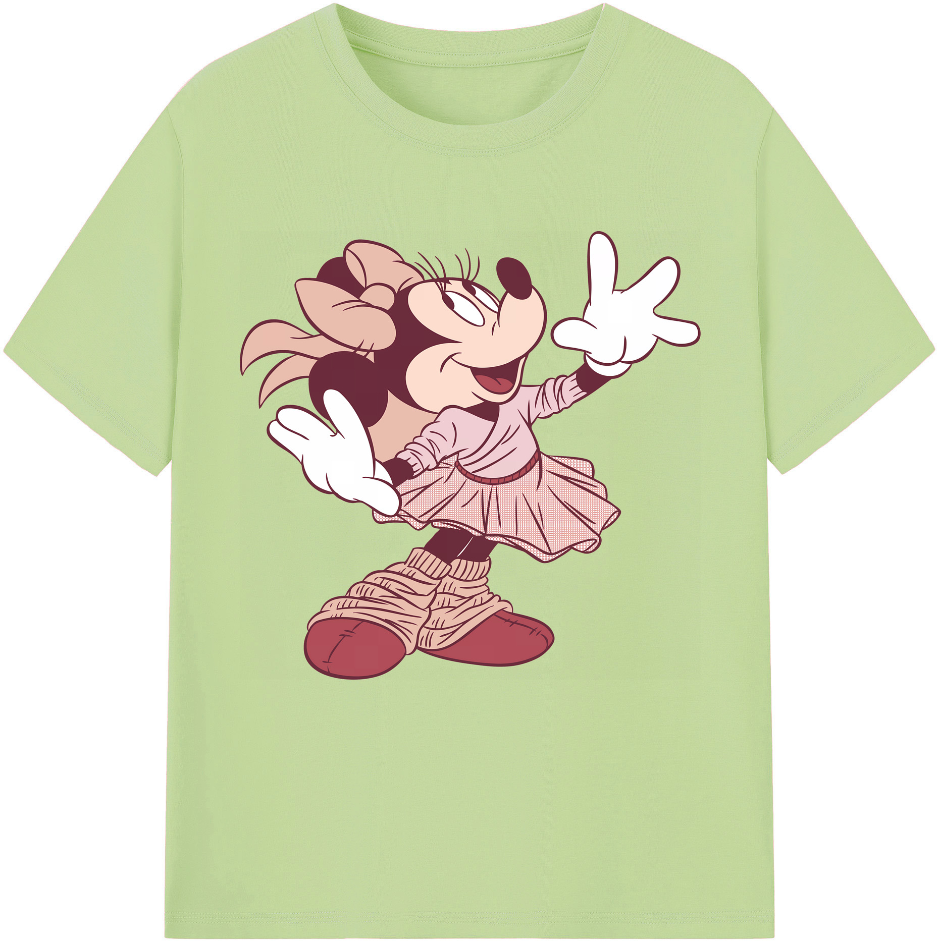（画像用） ミッキーマウス Mickey Mouse 綿100％半袖Tシャツ（フロントプリント）